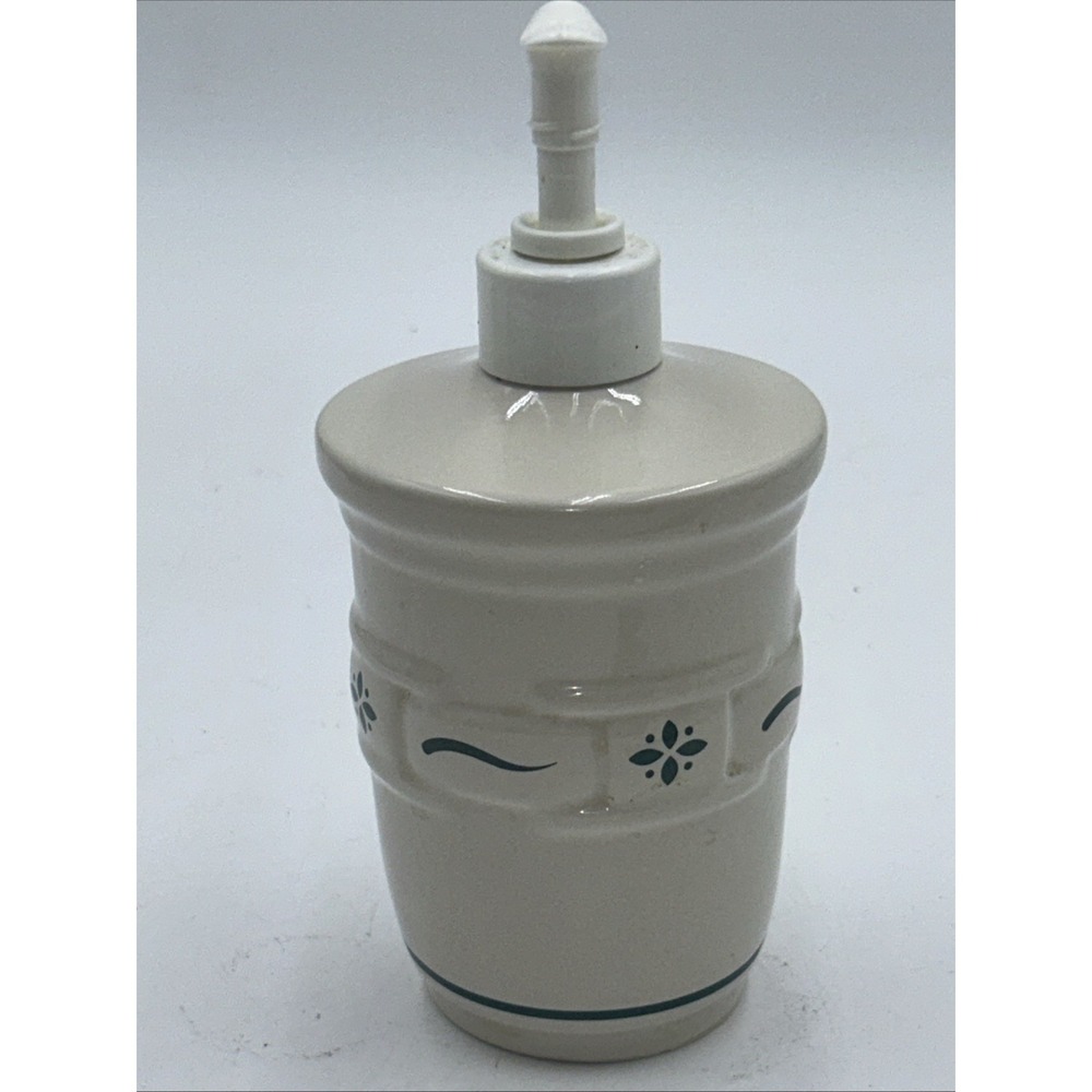 Longaberger Heritage Green Soap Dispenser Made In USA EUC - Picture 3 of 7